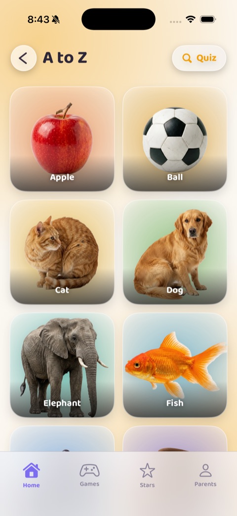 Wibbo A to Z flashcards