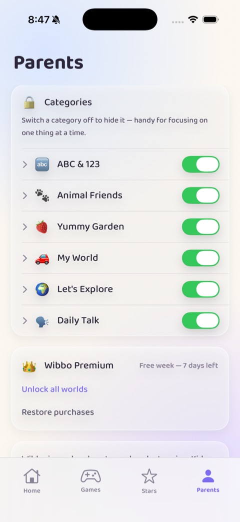 Wibbo light theme, screen 11